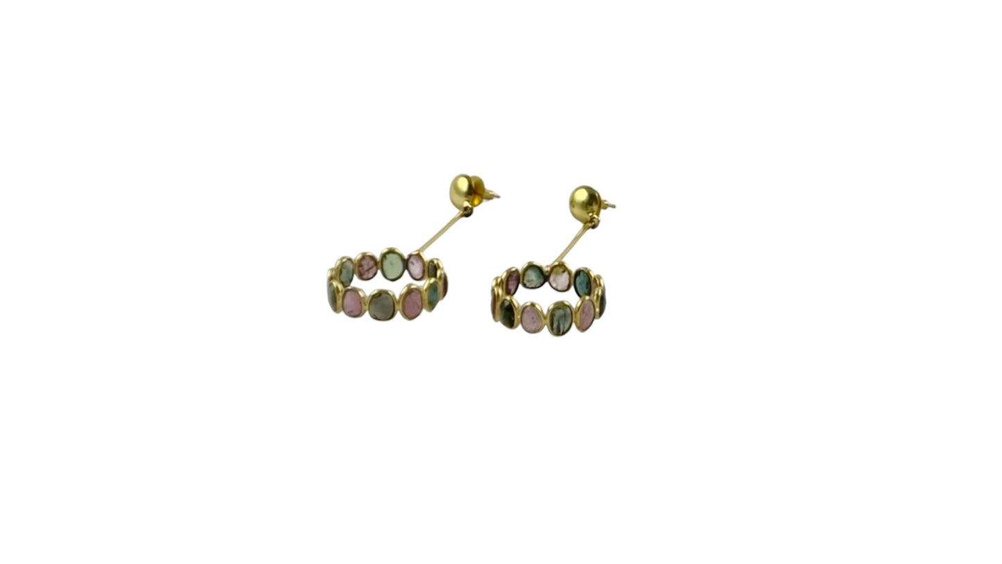 Rainbow Orbit Drop Earrings