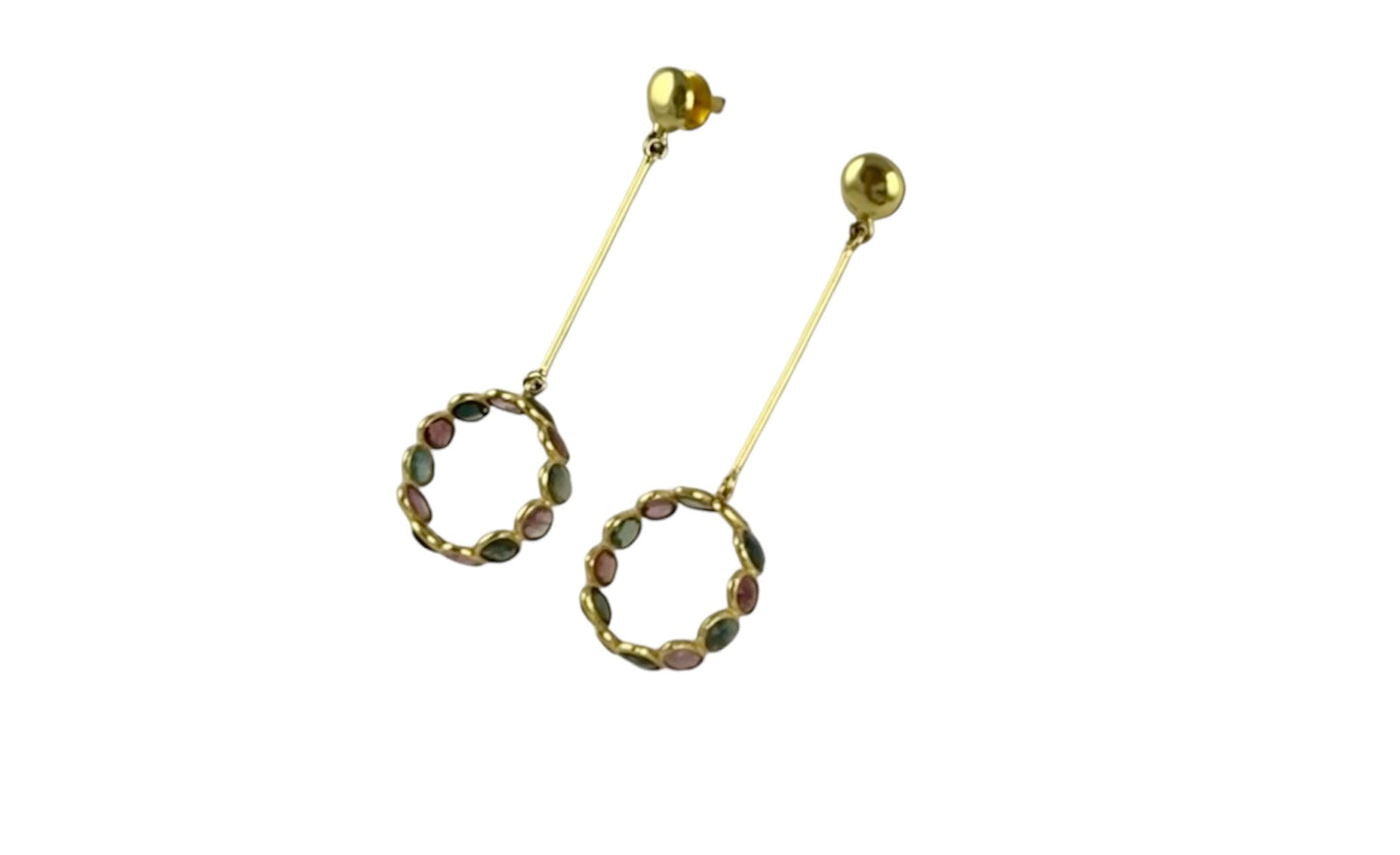 Rainbow Orbit Drop Earrings