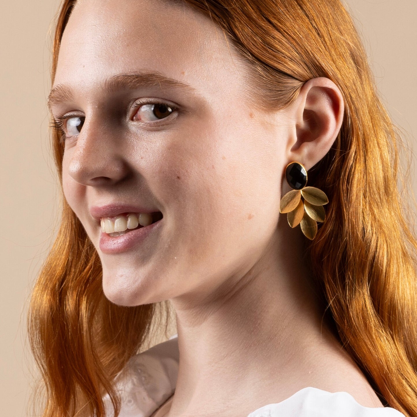 Gilded Petal Earrings