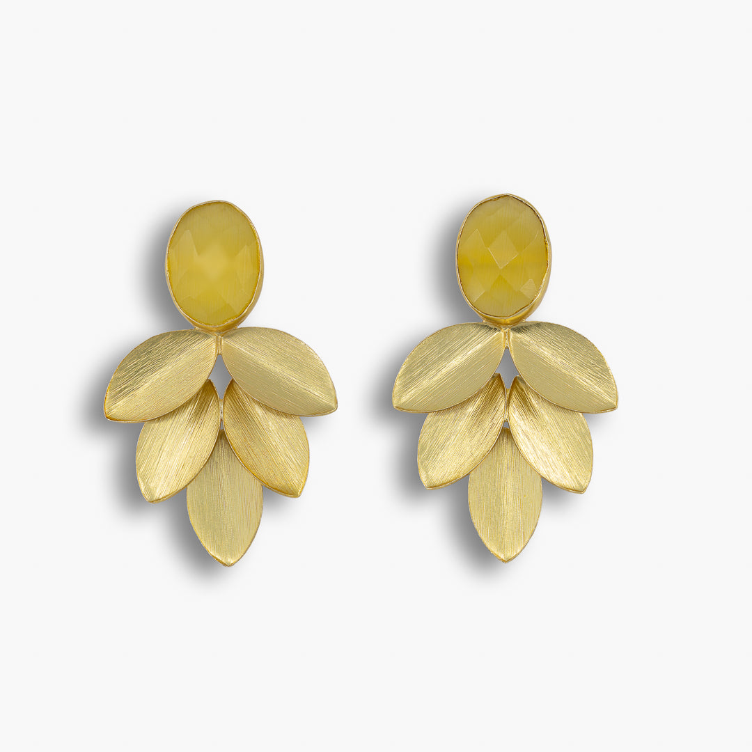 Gilded Petal Earrings