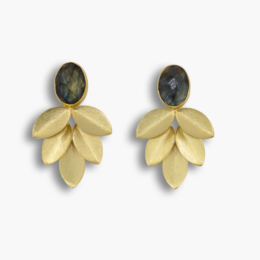 Gilded Petal Earrings