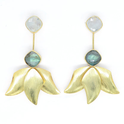 Inverted Lotus Earrings
