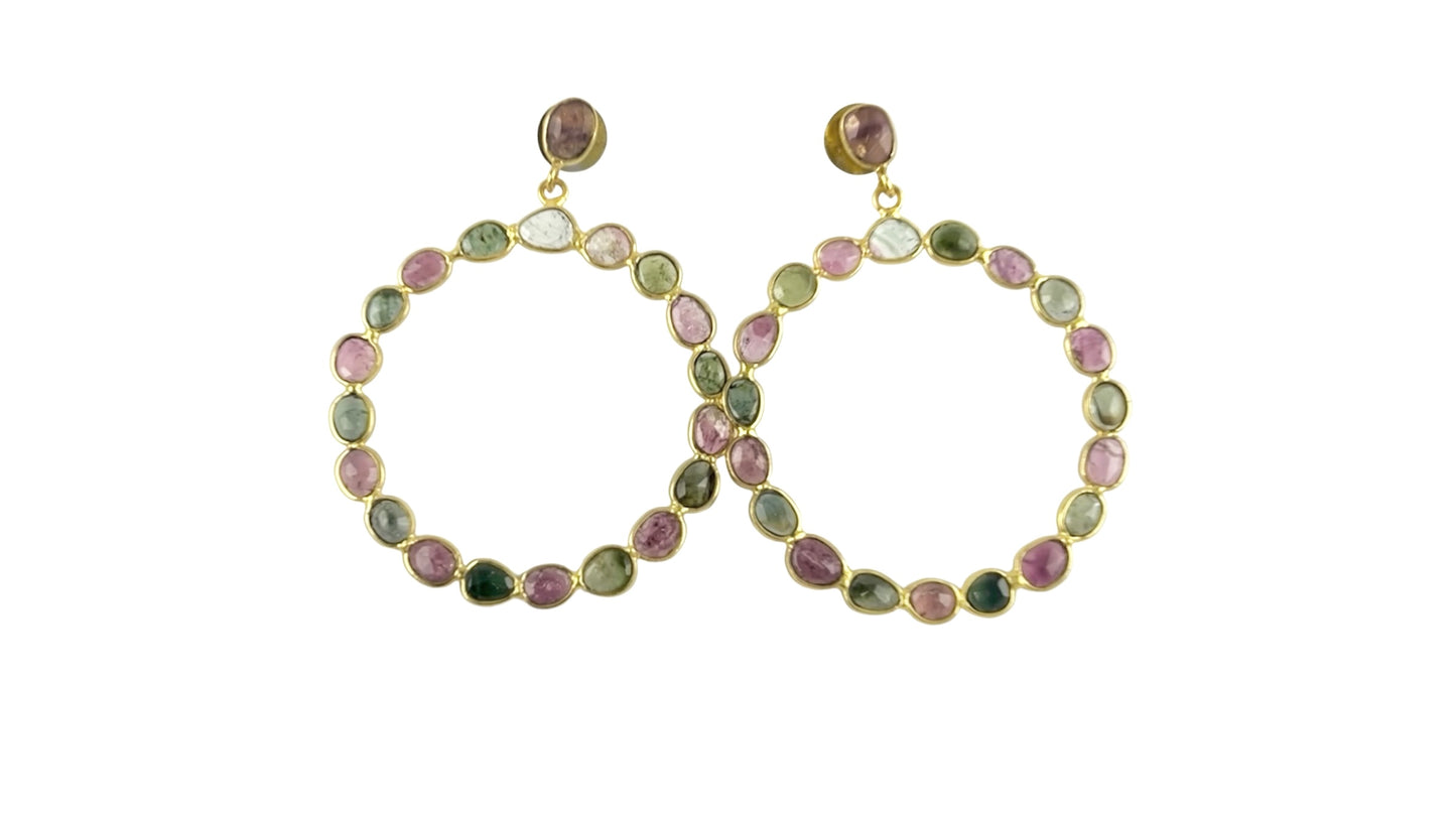 Enchanted Garden Hoop Earrings