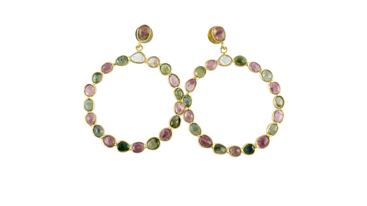 Enchanted Garden Hoop Earrings