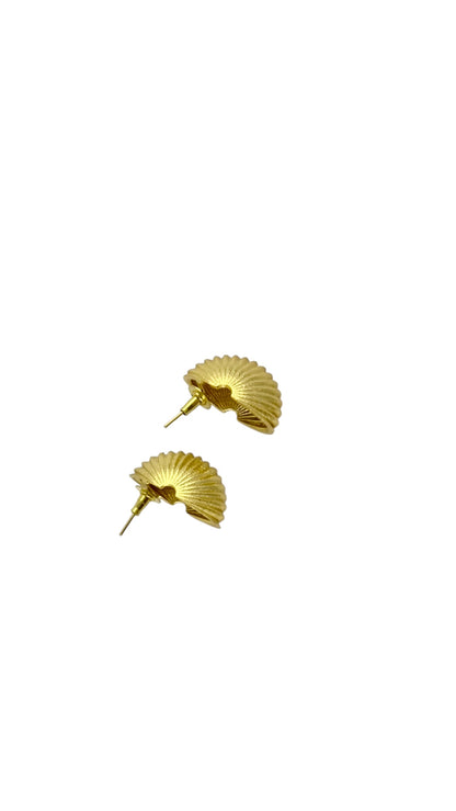 Gold Seashell Earrings