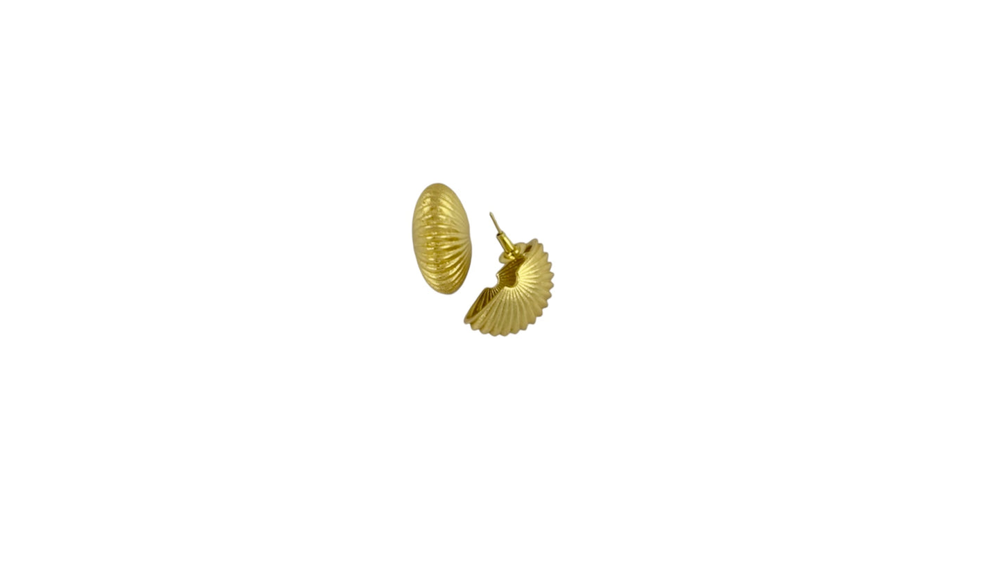 Gold Seashell Earrings
