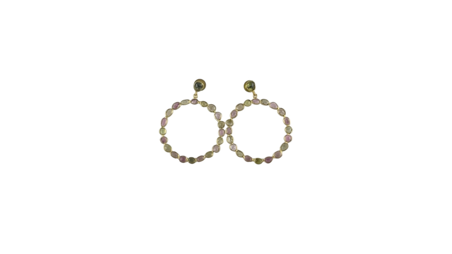 Enchanted Garden Hoop Earrings