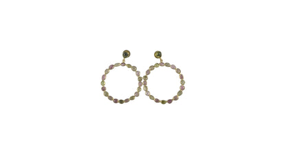 Enchanted Garden Hoop Earrings