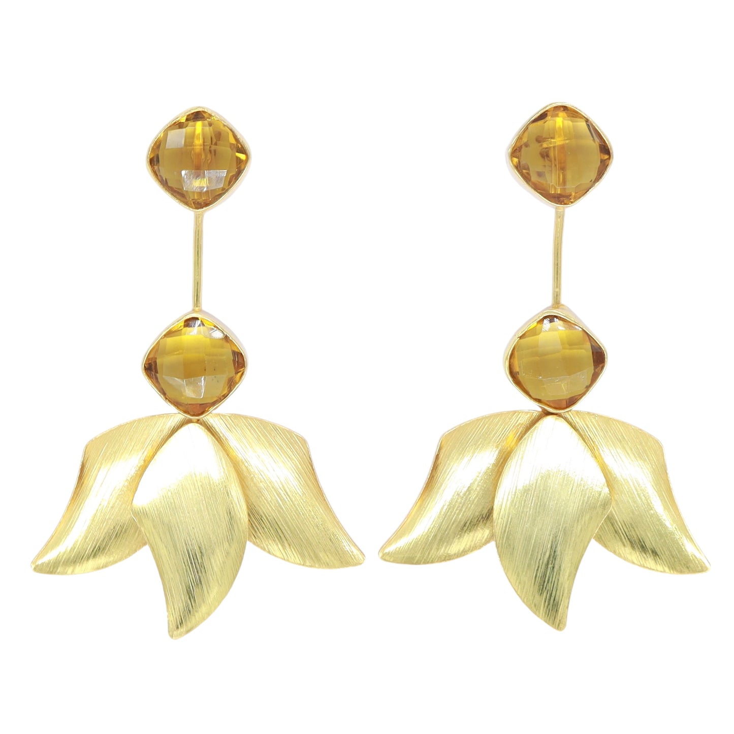 Inverted Lotus Earrings