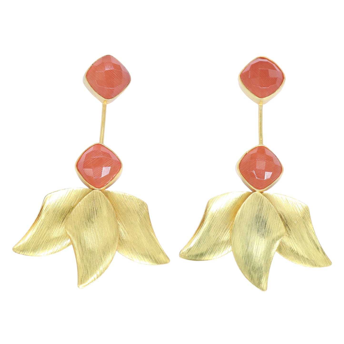 Inverted Lotus Earrings