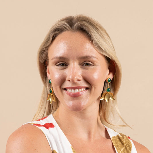 Inverted Lotus Earrings