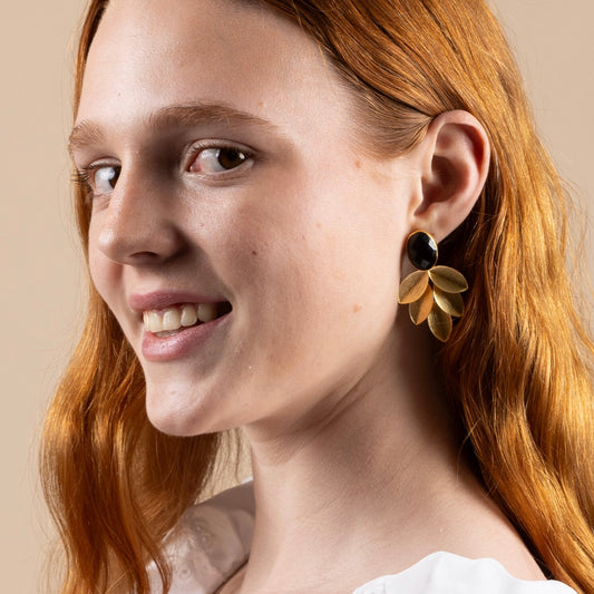 Gilded Petal Earrings