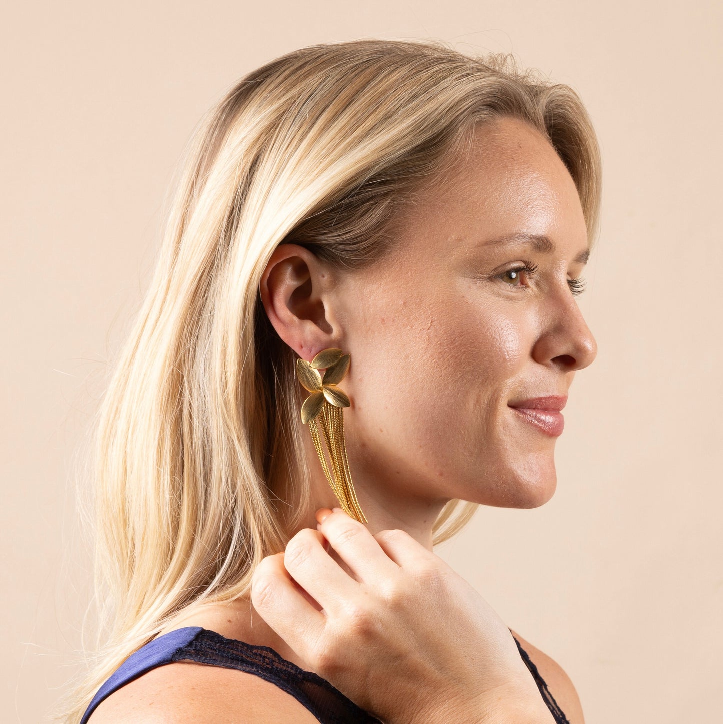 Leaf Fringe Earrings