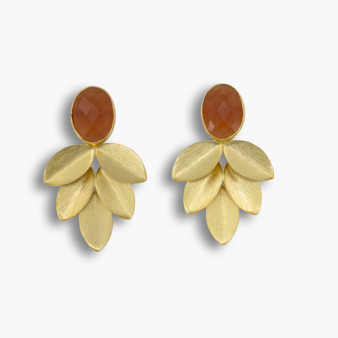 Gilded Petal Earrings