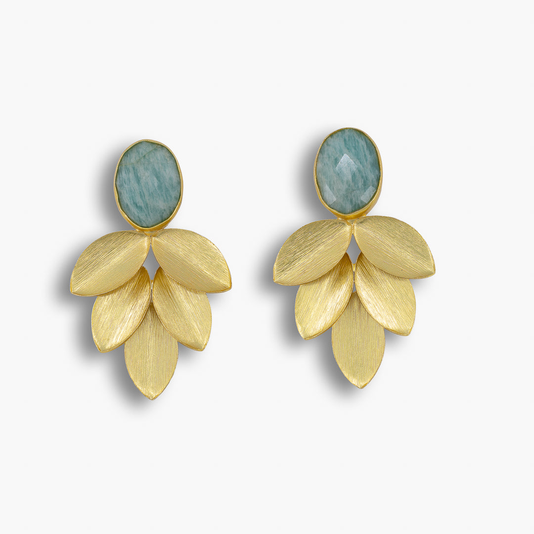 Gilded Petal Earrings