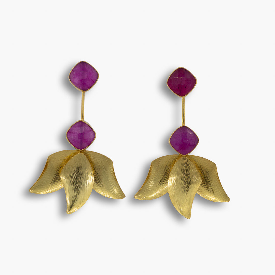 Inverted Lotus Earrings