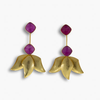 Inverted Lotus Earrings