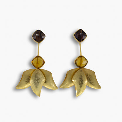 Inverted Lotus Earrings