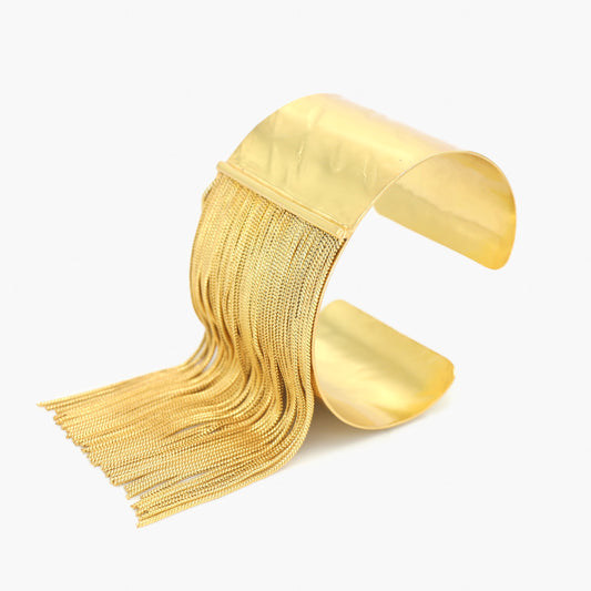 Elegant Gold Fringe Bracelet