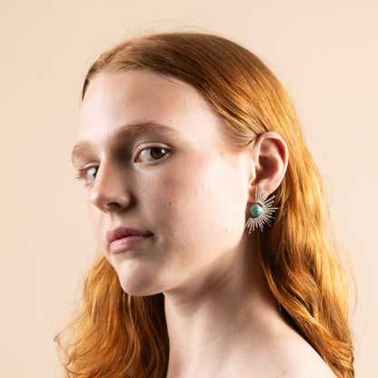 Sunburst Floral Earrings